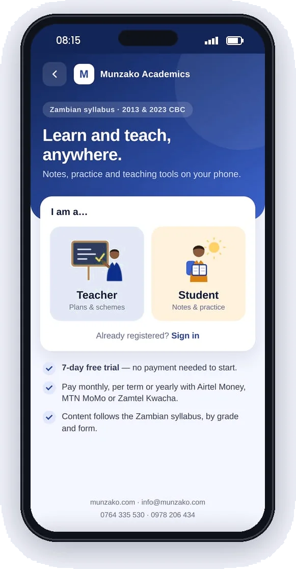 Sign-up for teachers and learners